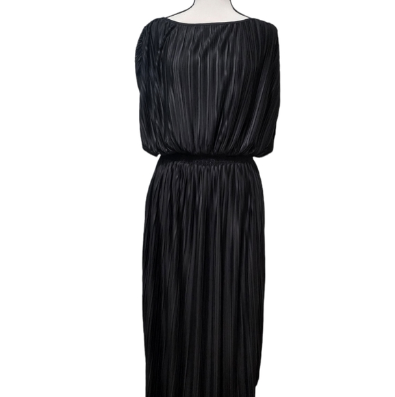 Banana Republic Black Dress | Black Long Pleated Dress for Women Size Sm… - Picture 8 of 17